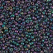 Miyuki seed beads 11/0 - Metallic dark variegated blue iris 11-455D